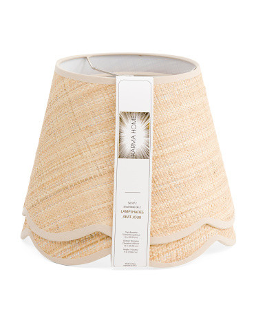 2pk Scalloped Tonal Edge Lamp Shades | TJ Maxx