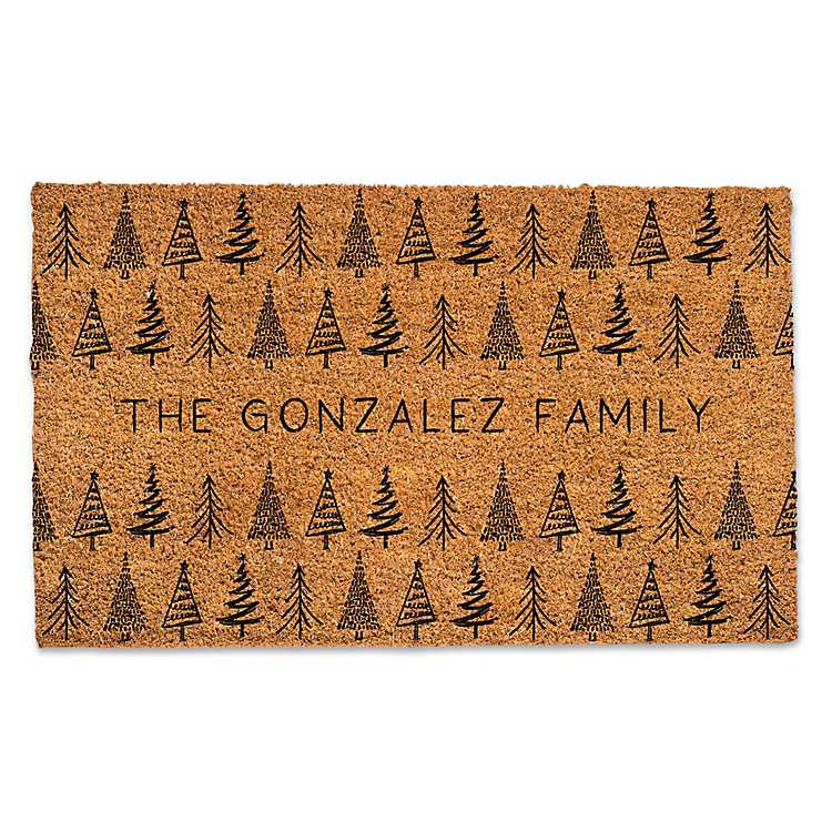 Personalized Tree Doodle Doormat | Kirkland's Home