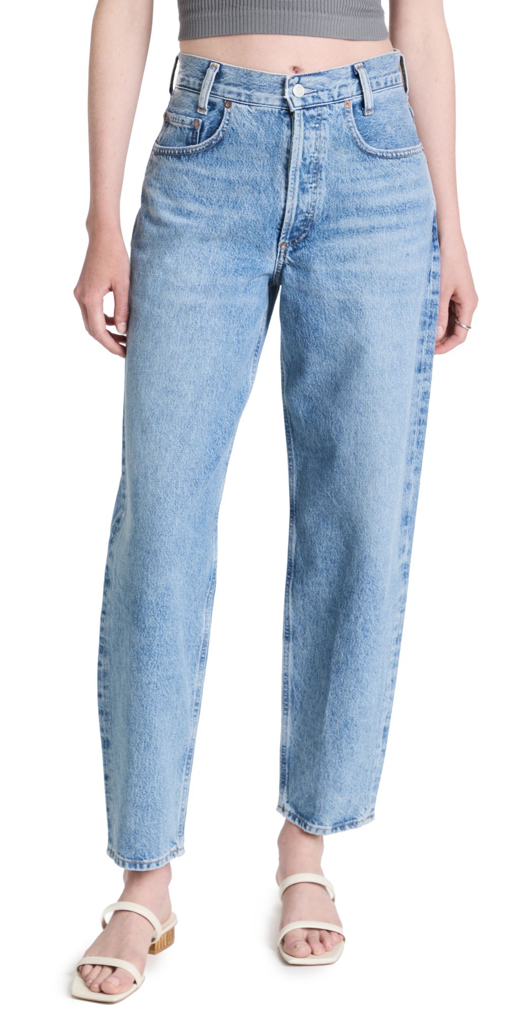 High Rise Baggy Taper Jeans | Shopbop