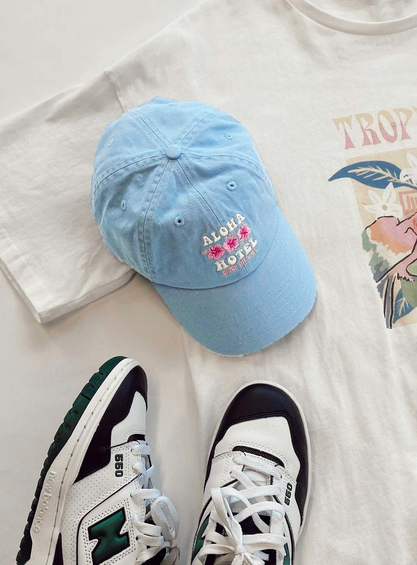 Aloha Hotel Dad Cap Blue | Princess Polly US