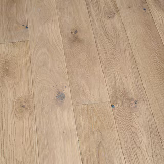 French Oak Ladera 3/4 in. Thick x 5 in. Wide Light Wire Brushed Solid Hardwood Flooring (22.6 sq. ft./Case) | The Home Depot