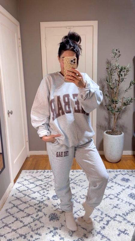 Delivered on my birthday! 🥳 
The Bar sweatshirt in L
The Bar sweatpants in S
How cute would matching The Bar sweats be for Valentine’s?!💘💏

#LTKGiftGuide #LTKMostLoved #LTKover40