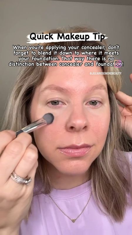 There will be no harsh lines around here - just a seamless blend 🤗 Follow for more easy and everyday makeup and share this with a friend!

Using my favorite concealer brush from @thebkbeauty and @hauslabs concealer. 

#simplemakeuptutorial #howtomakeup #concealertutorial #concealer #easymakeup

#LTKbeauty #LTKVideo #LTKxSephora
