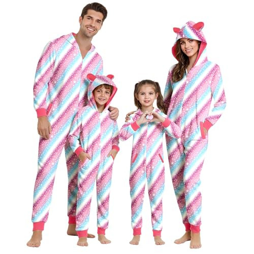 CARETOO Matching Family Pajamas Kids Pjs Long Sleeve Pajama Sets Hooded Loungewear Set with Pockets 3t | Amazon (US)