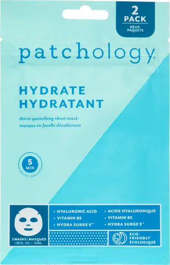Patchology 2-Pack Hydrate FlashMasque™ 5-Minute Facial Sheet Masks | Nordstrom | Nordstrom