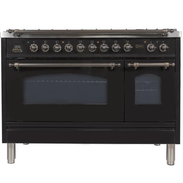 Nostalgie 47.24" 4.99 cu. ft. Freestanding Dual Fuel with Griddle | Wayfair North America