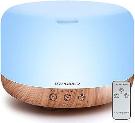 URPOWER 1000ml Essential Oil Diffuser Humidifiers Remote Control Ultrasonic Aromatherapy Diffuser... | Amazon (US)