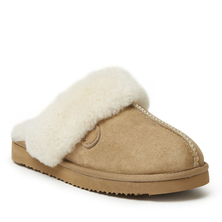 Women's Fireside by Dearfoams Sydney Genuine Shearling Scuff Slipper | Dearfoams