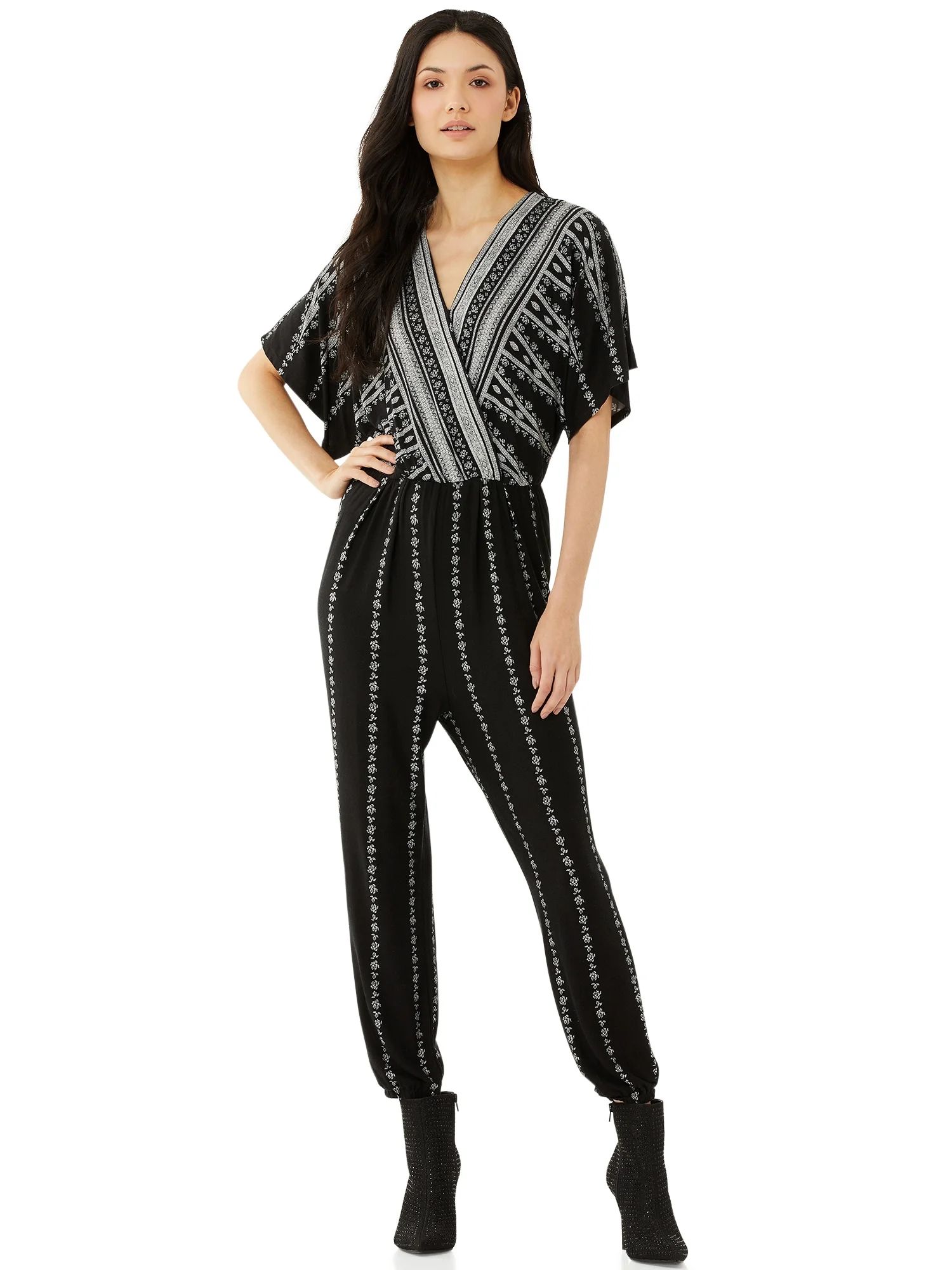 Scoop Women’s Print Jumpsuit | Walmart (US)