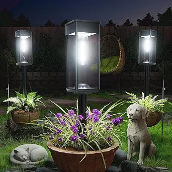 SUPER BRIGHT Solar Pathway Lights Outdoor, 8 Pack Solar Lights Outdoor, Auto On/Off, IP65 Waterpr... | Amazon (US)