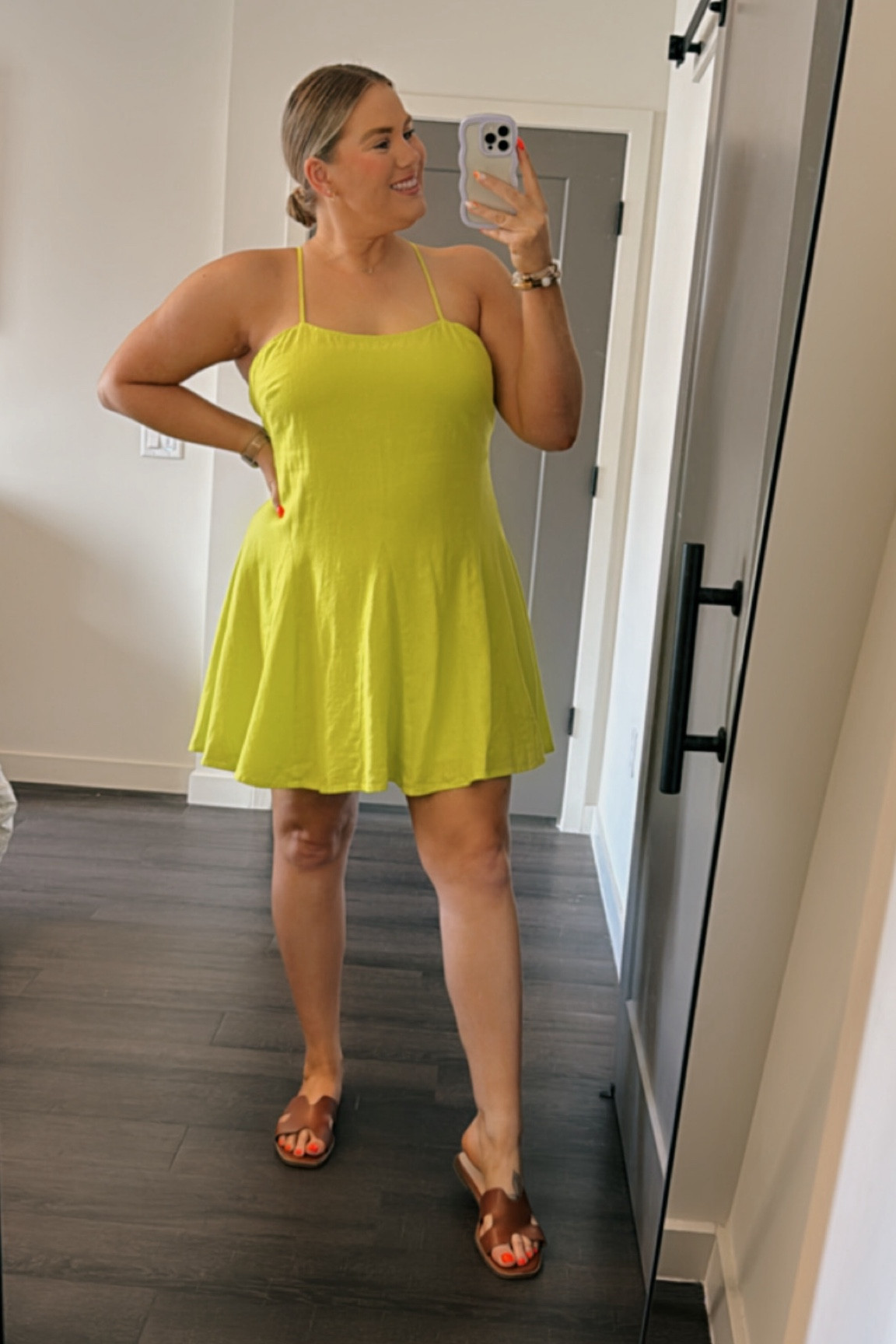 Target beach bungalow linen mini dress 
Target sandals 
I’m wearing a Large 

#LTKFindsUnder50 #LTKSeasonal #LTKMidsize