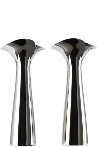 Stainless Steel Bloom Botanica Candle Holder Set | SSENSE