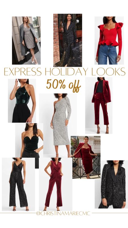 Express Holiday Looks 50% off currently!! 

#LTKSeasonal #LTKsalealert #LTKGiftGuide