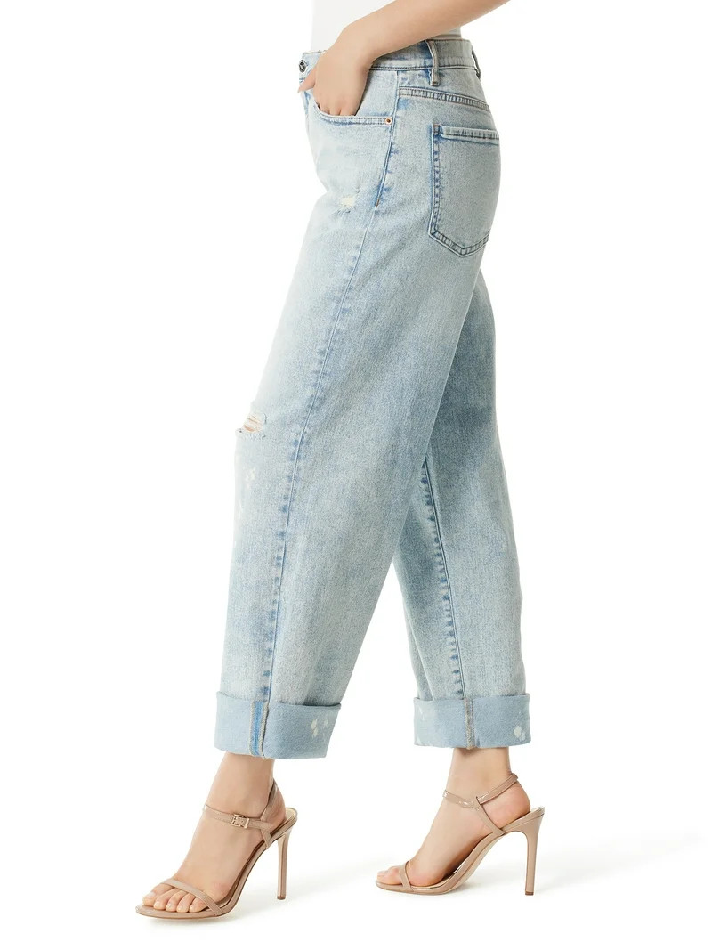 Jessica Simpson Women's Zinnia Boyfriend Jeans, 25" Inseam, Sizes 2-16 | Walmart (US)