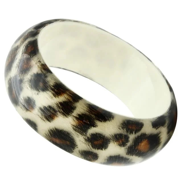 Alamode VL033-8 Women Resin Bangle with Synthetic in Animal pattern - 8 in. | Walmart (US)