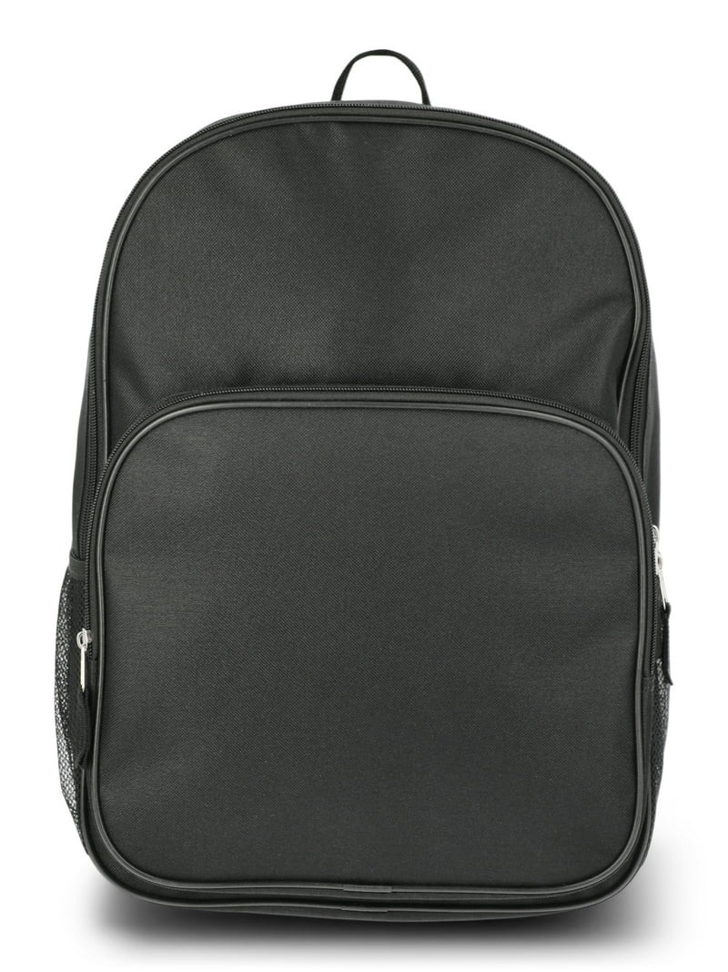 Wonder Nation Kids Unisex 16" Backpack, Solid Black | Walmart (US)