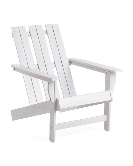 Acacia Wood Adirondack Outdoor Chair | TJ Maxx