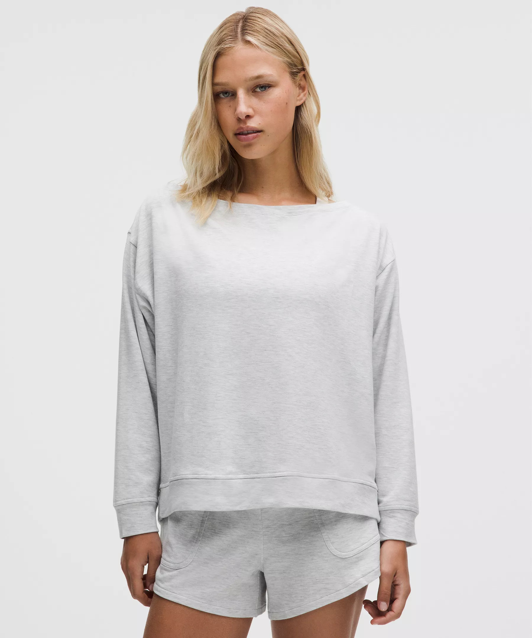 BeCalm Oversized Boatneck Long-Sleeve Shirt | Lululemon (US)