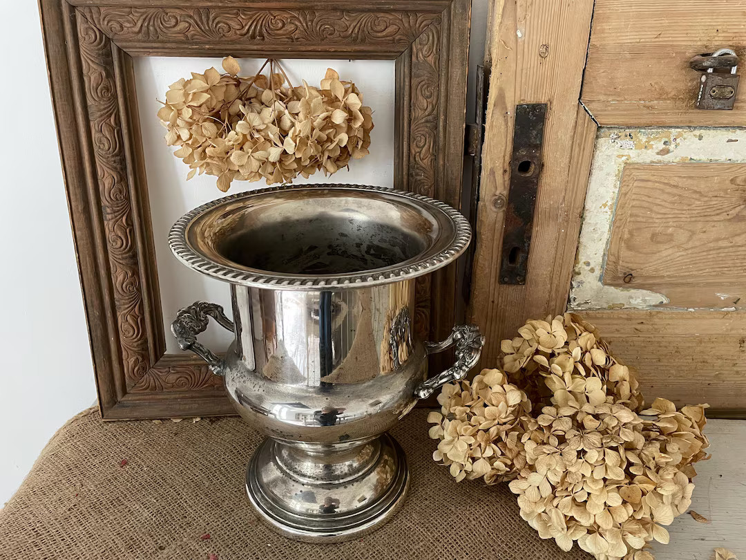Vintage Champagne Cooler Bucket (vintage Silverware, Formal Dining, Special Occasion Tableware; S... | Etsy (US)