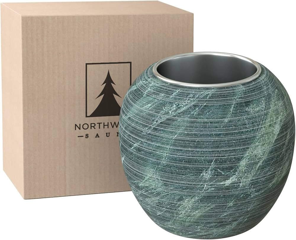 Northwood Sauna Aromatherapy Stone Cup - Essential Oil Diffuser - Natural Rock with Stainless Ste... | Amazon (US)