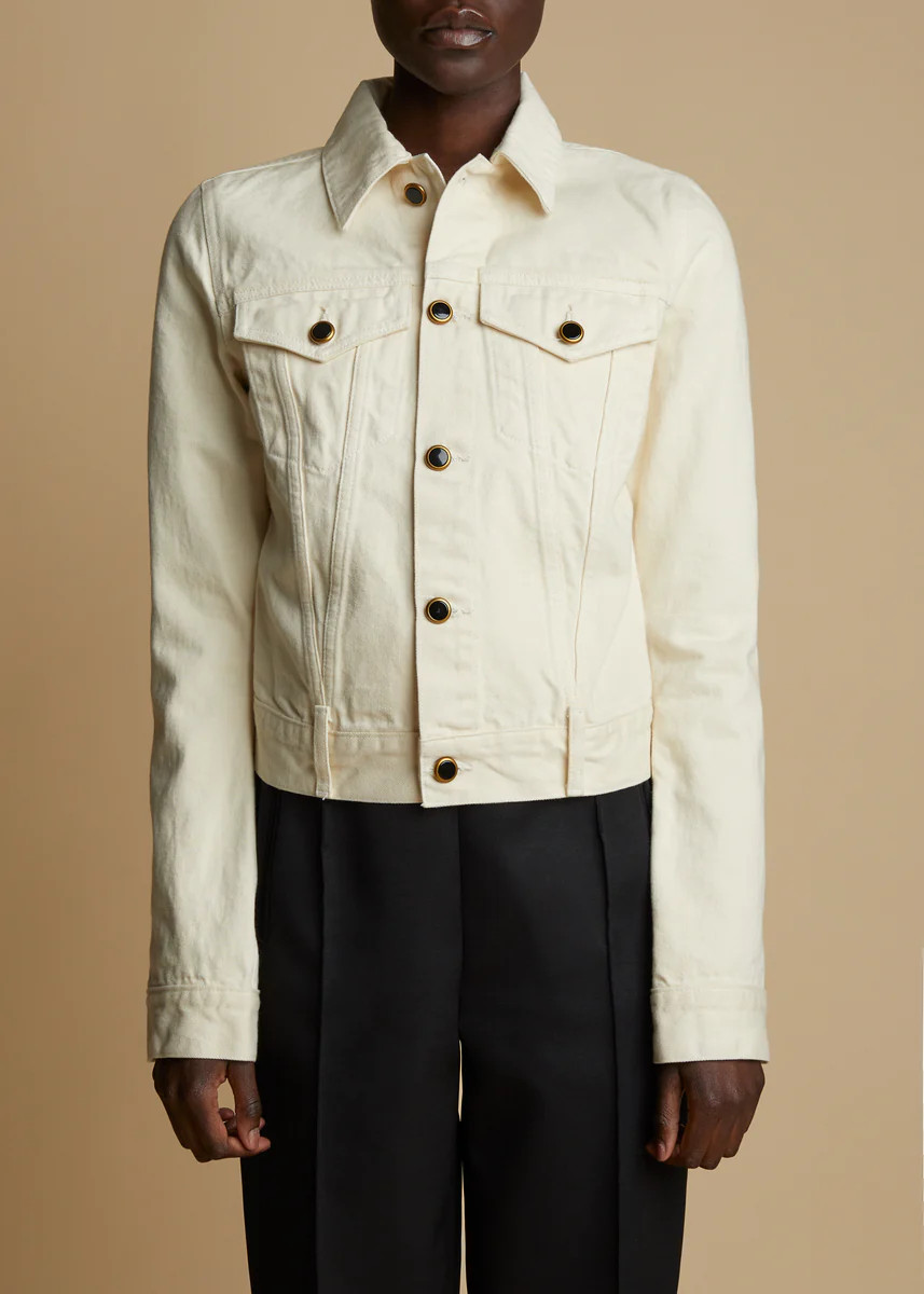 The Richard Jacket in Ivory | Khaite