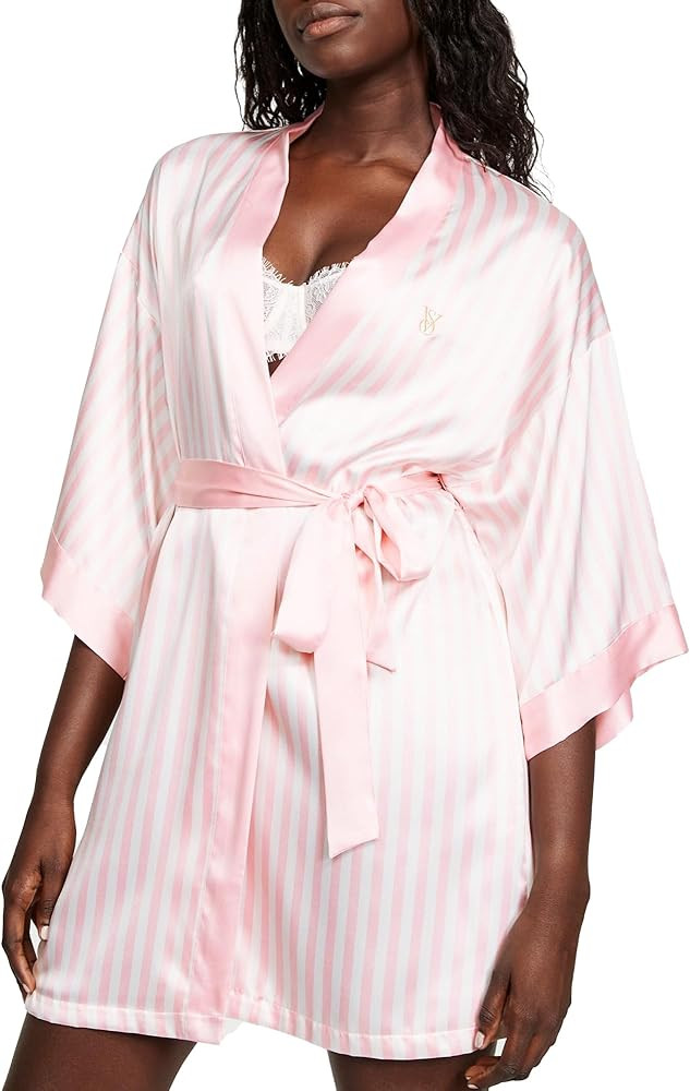 Victoria's Secret The Tour '23 Iconic Pink Stripe Robe, Women's Lingerie (XS-XXL) | Amazon (US)