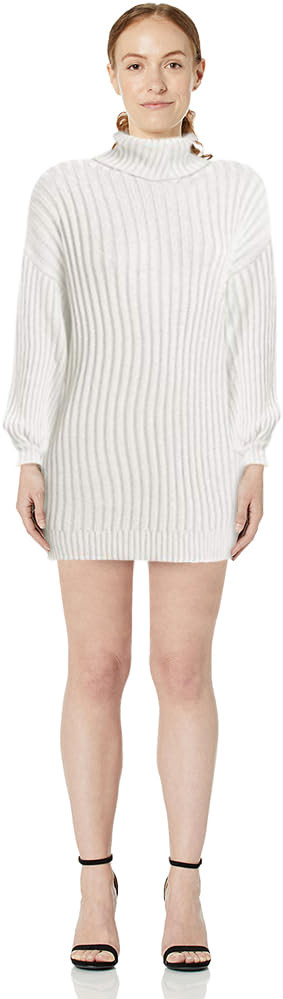 ANRABESS Women Oversized Sweater Dress Turtleneck Batwing Long Sleeve Ribbed Knit Loose 2025 Fall... | Amazon (US)