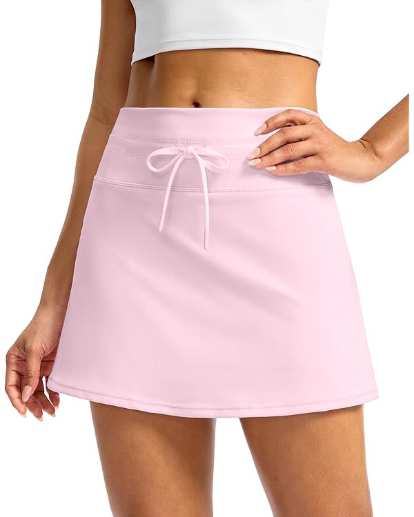 Soothfeel Tennis Skirts for Women High Waisted Golf Skort Athletic Skirt with Shorts Pocket Pickl... | Amazon (US)