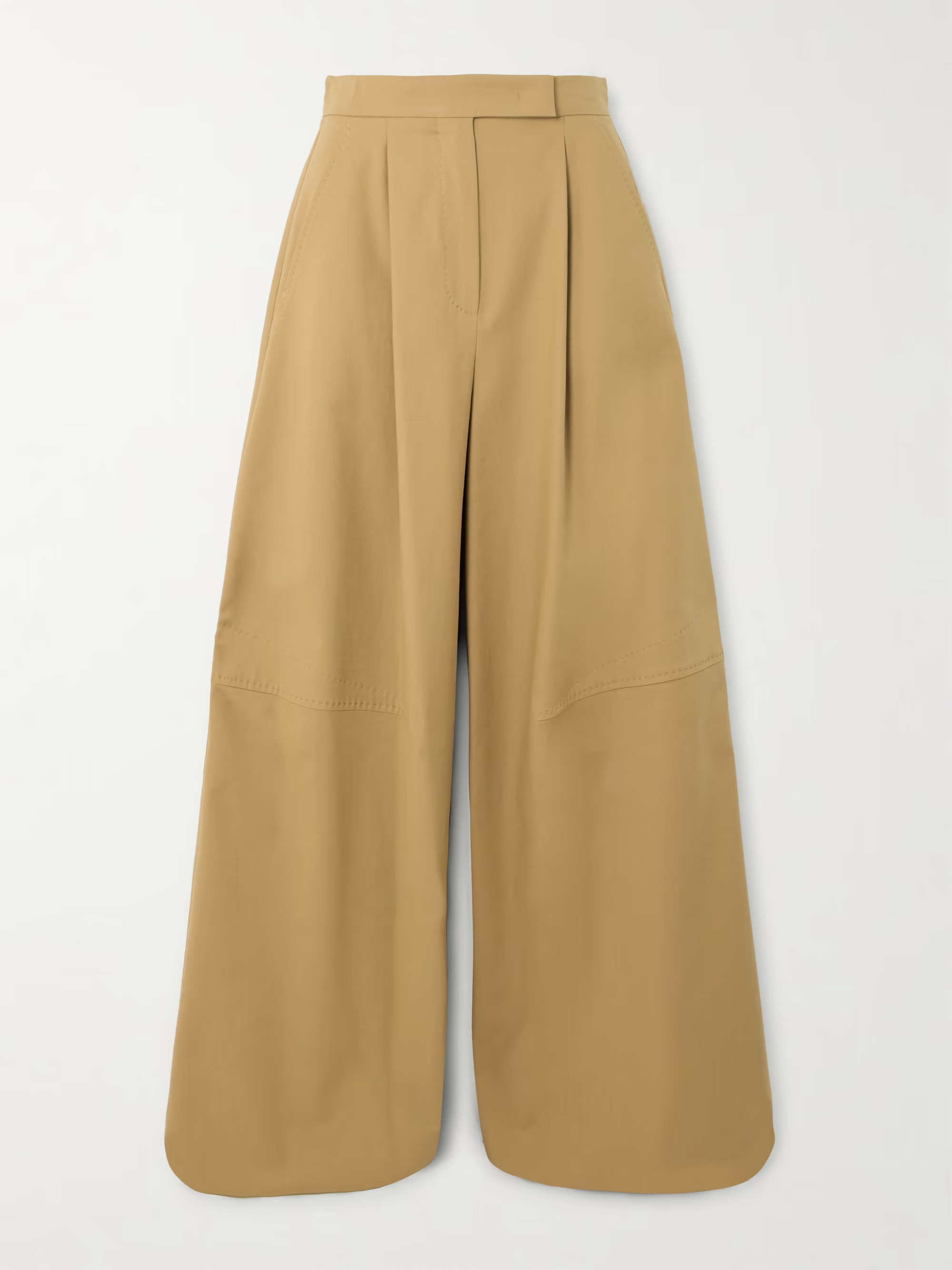 Avoriaz pleated cotton-blend wide-leg pants | NET-A-PORTER APAC