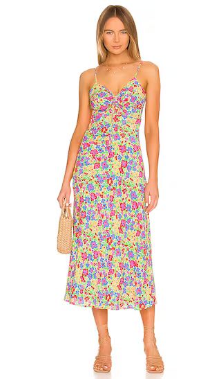 Shayna Midi Dress in La Fortuna Floral | Revolve Clothing (Global)