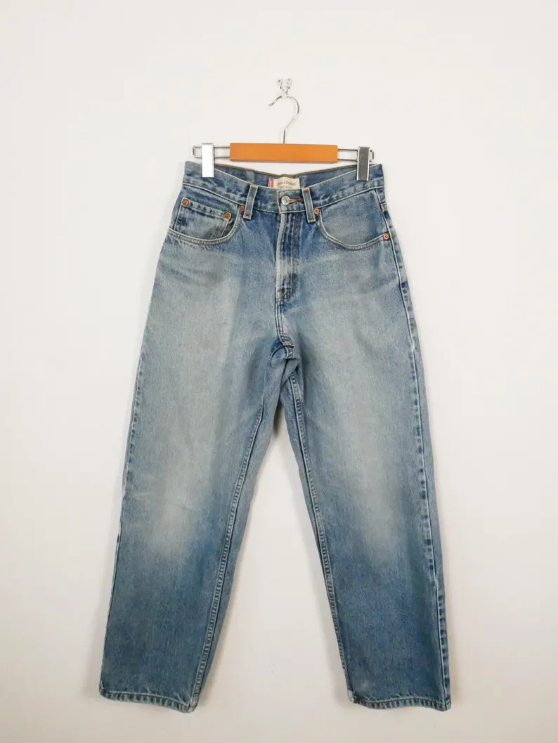 Vintage 2000s Levi's 569 Loose Straight Jeans Light Wash/w26 - Etsy | Etsy (US)