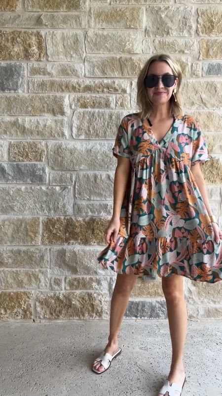 The cutest patterned summer dress from Walmart, fits tts & under $40! 

#LTKStyleTip #LTKFindsUnder50 #LTKSeasonal