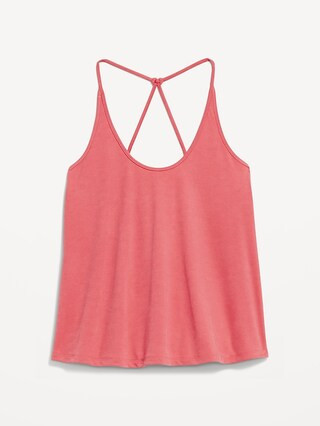 Rib-Knit Strappy Tank Top | Old Navy (CA)