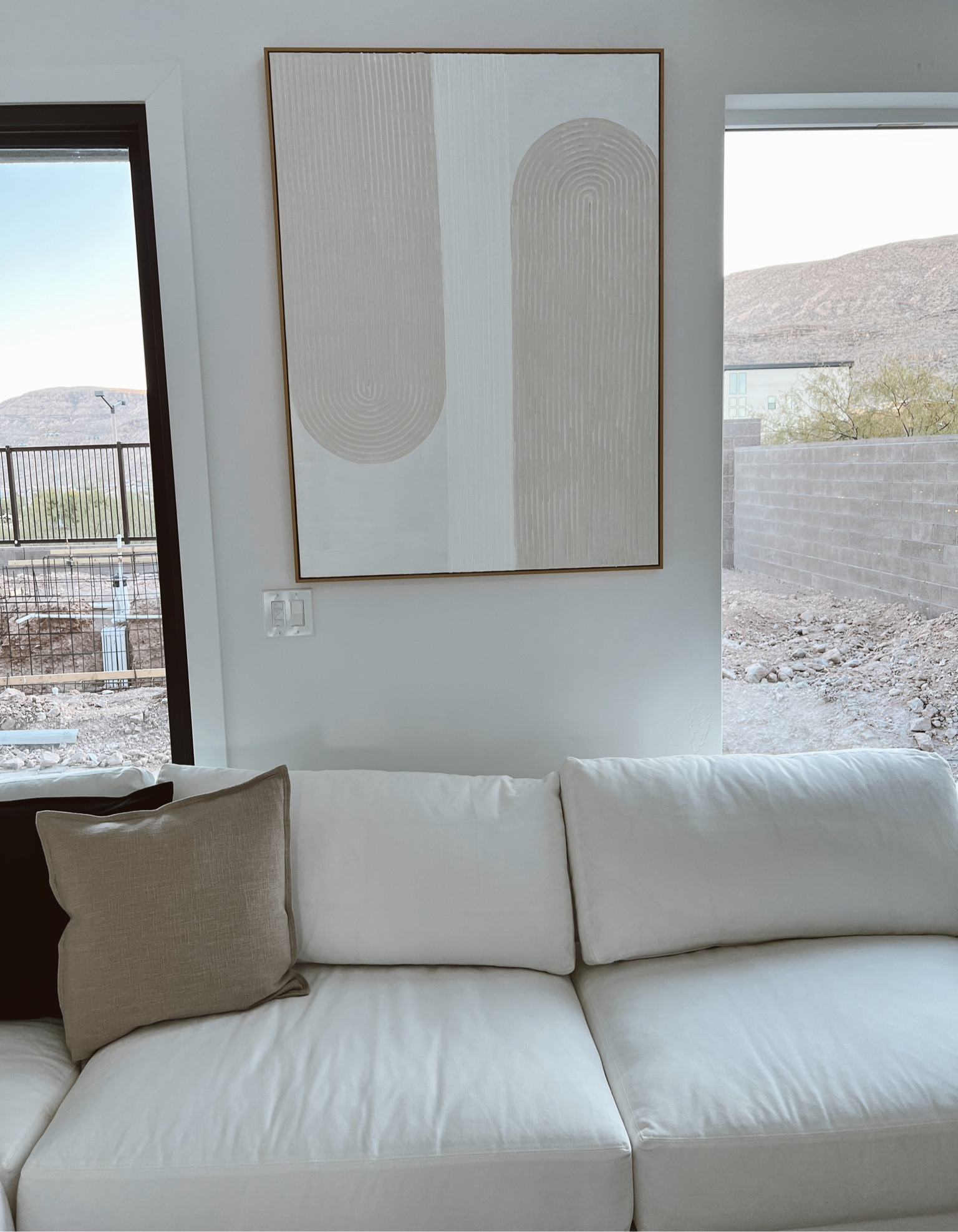 Neutral wall decor/ wall art/ white and beige canvas 



#LTKhome