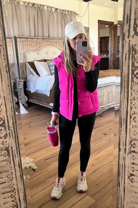 Loveee this pink puffer! This exact one is from last year but I’ll link up similar options! And these On Clouds  in the tan color way are back in stock!

#LTKfindsunder50 #LTKCyberWeek #LTKsalealert