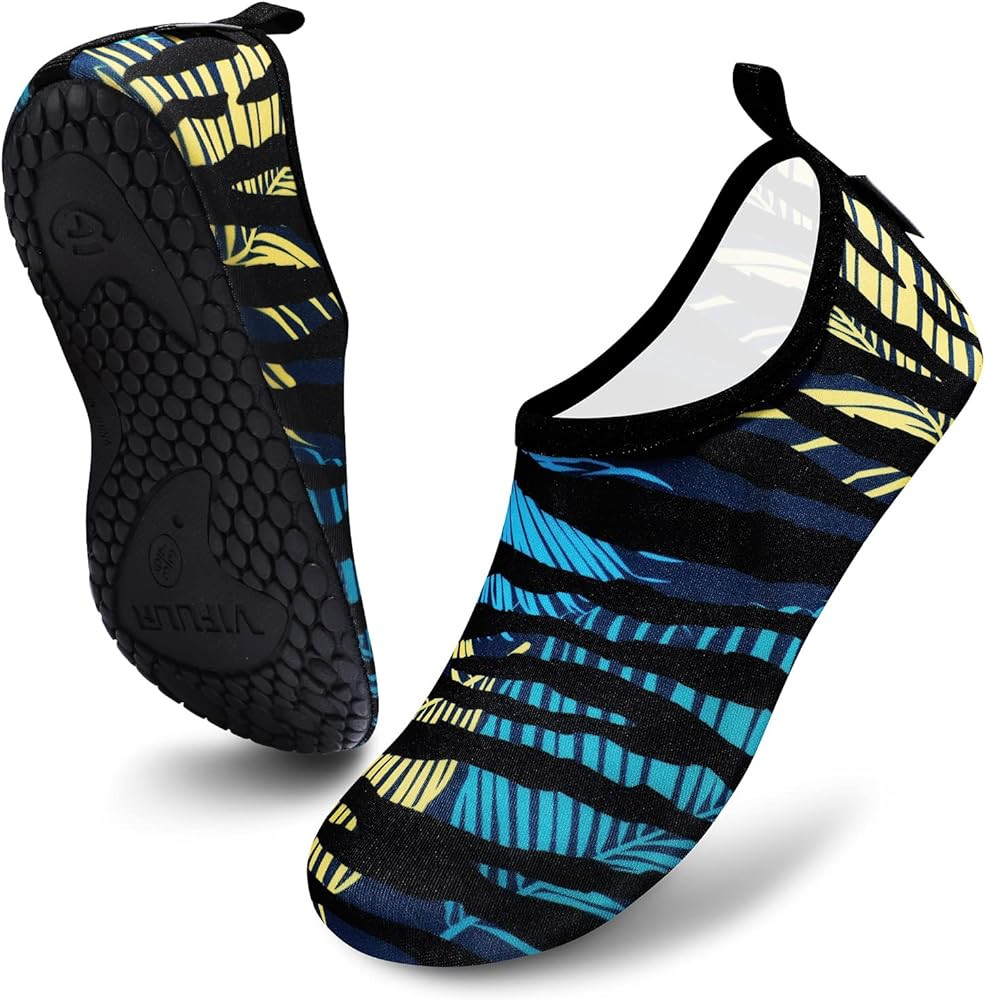 VIFUUR Water Sports Shoes Barefoot Quick-Dry Aqua Yoga Socks Slip-on for Men Women | Amazon (US)