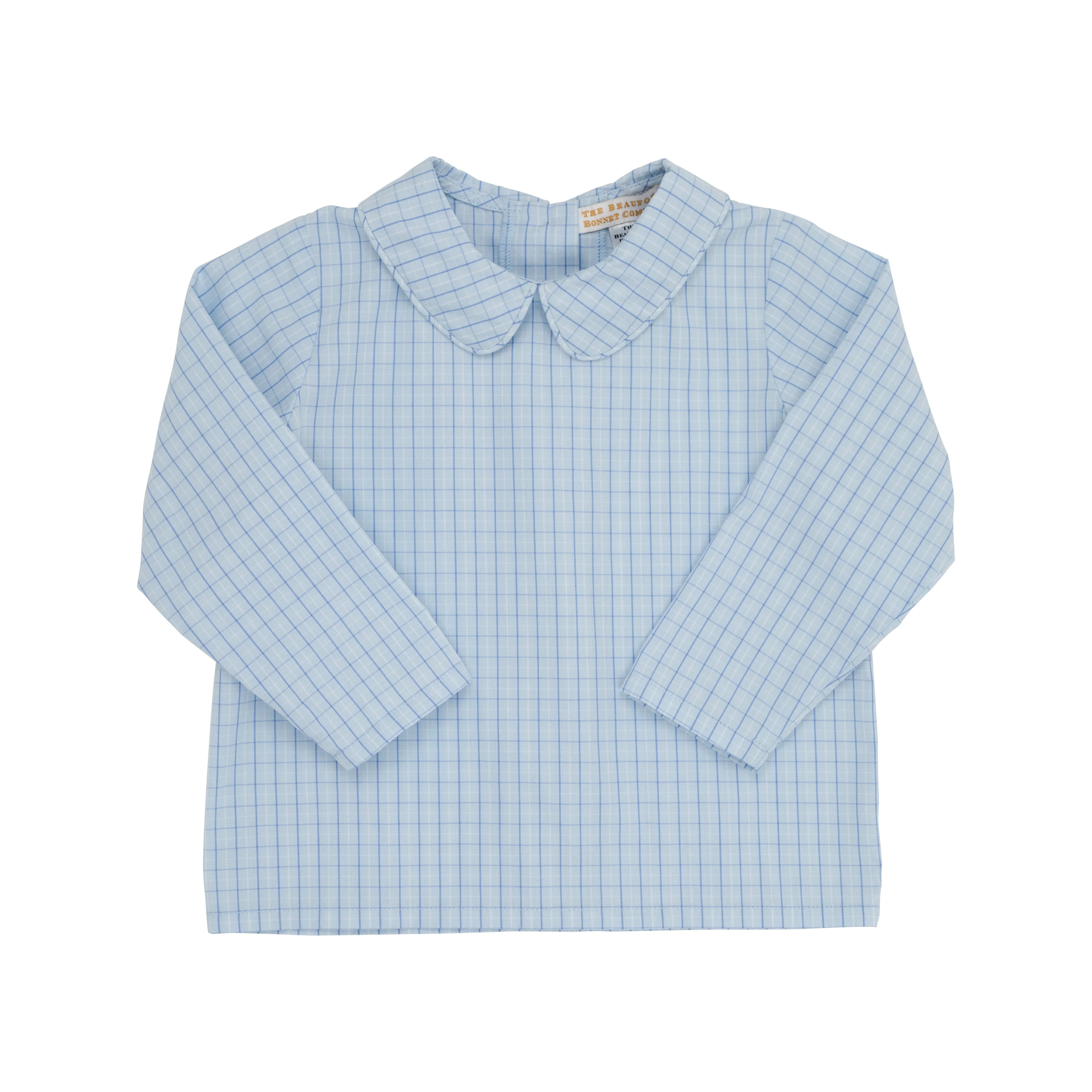 Peter Pan Collar Shirt & Onesie (Long Sleeve Woven) - Get in Line | The Beaufort Bonnet Company