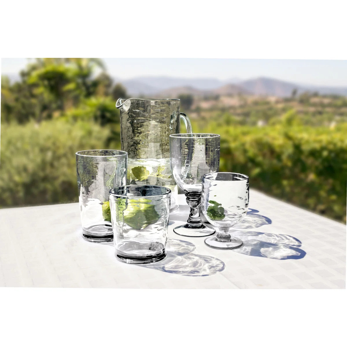 Dimy 23oz. Acrylic Drinking Glass Set (Set of 6) | Wayfair North America