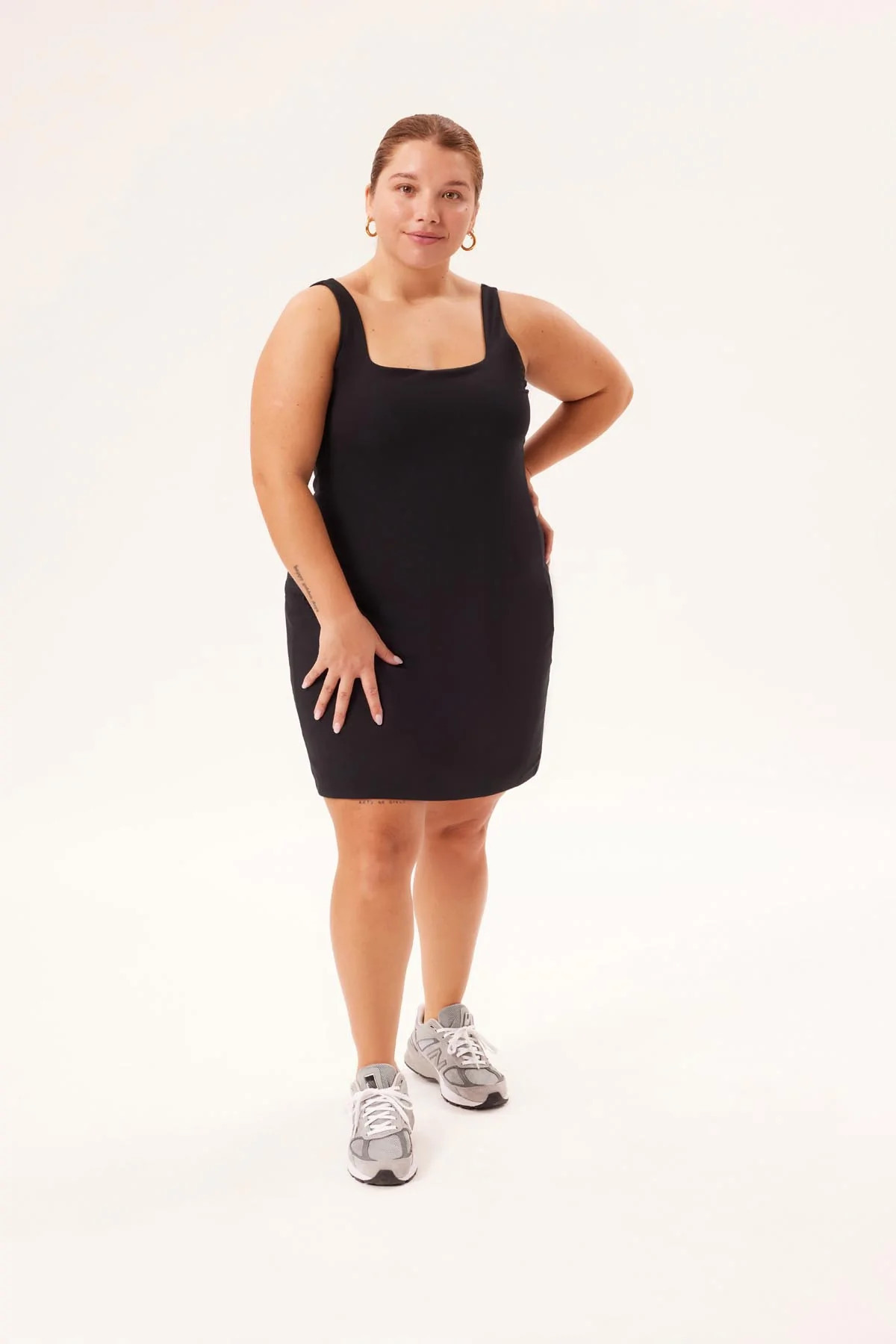 Black Tommy Dress | Girlfriend Collective