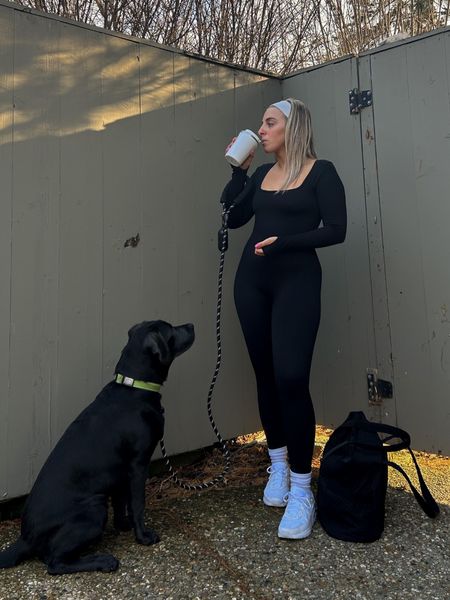 Amazon jumpsuit, Amazon ribbed black jumpsuit onesie one piece activewear, women’s tote bag, Amazon gym bag, Amazon pet leash and collar, athleisure street style, Nike air max

#LTKcurves #LTKunder100 #LTKfit