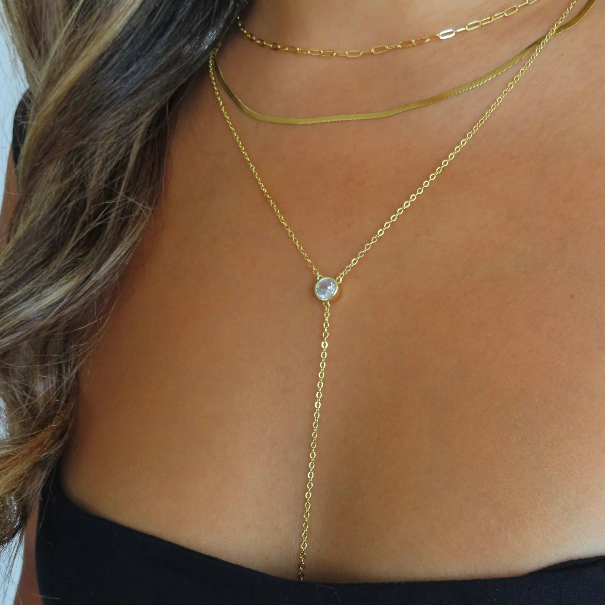 Alina Lariat Necklace | Evry Jewels