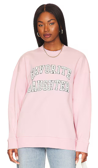 Collegiate Sweatshirt in Light Pink | Revolve Clothing (Global)