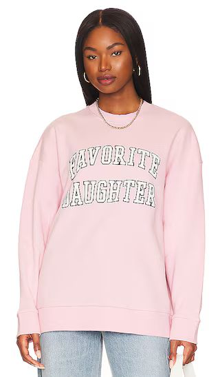 Collegiate Sweatshirt in Light Pink | Revolve Clothing (Global)