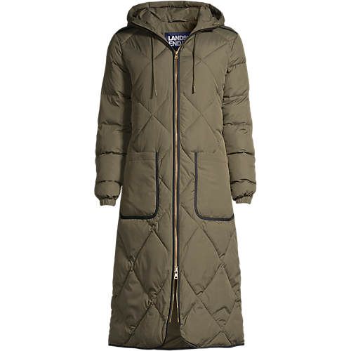 Women's Insulated Quilted Maxi Primaloft ThermoPlume Coat | Lands' End (US)