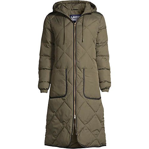 Women's Insulated Quilted Maxi Primaloft ThermoPlume Coat | Lands' End (US)