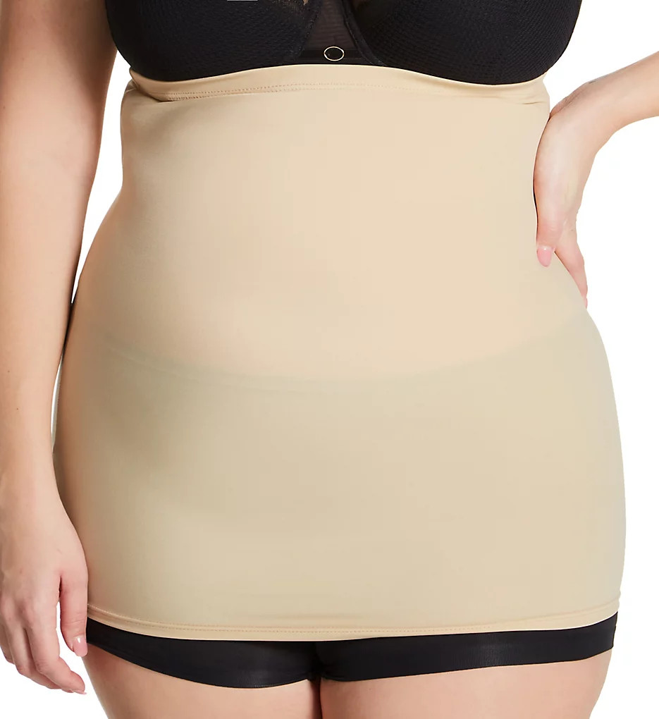 InstantFigure Women's Curvy Tummy Control Slimming Belt in Beige | Plus Size 4XL | HerRoom.com | HerRoom