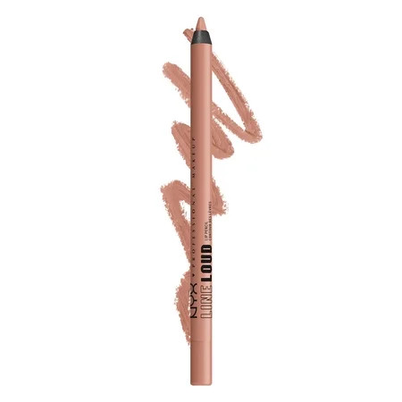 NYX PROFESSIONAL MAKEUP Line Loud Lip Liner Longwear and Pigmented Lip Pencil with Jojoba Oil & Vitamin E - Goal Crusher (Midtone Beige) | Walmart (US)
