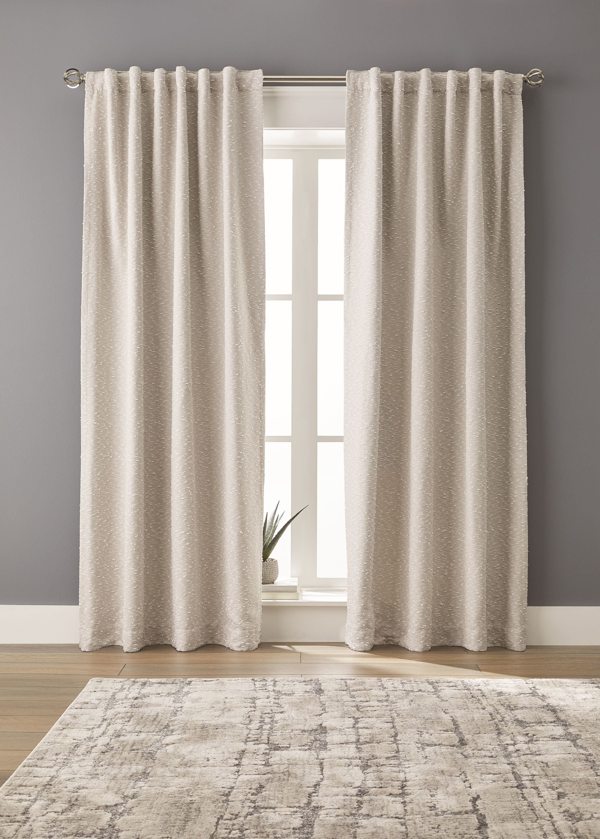 Better Homes & Gardens Boucle Blackout Curtain Panel, 50" x 84", Beige - Walmart.com | Walmart (US)