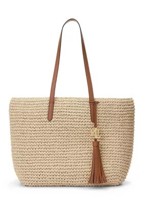 Crochet-Straw Medium Whitney Tote | Belk
