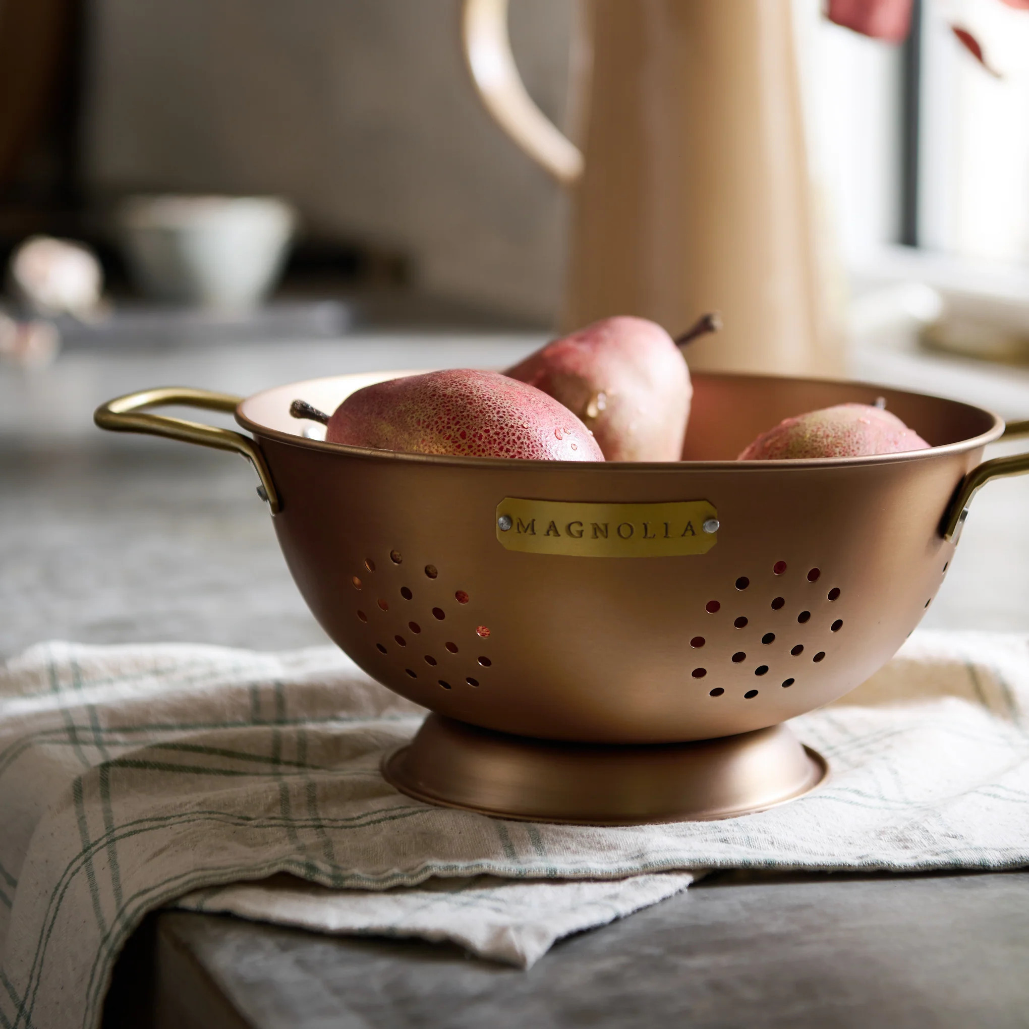 Copper and Brass Colander 3 QT | Magnolia